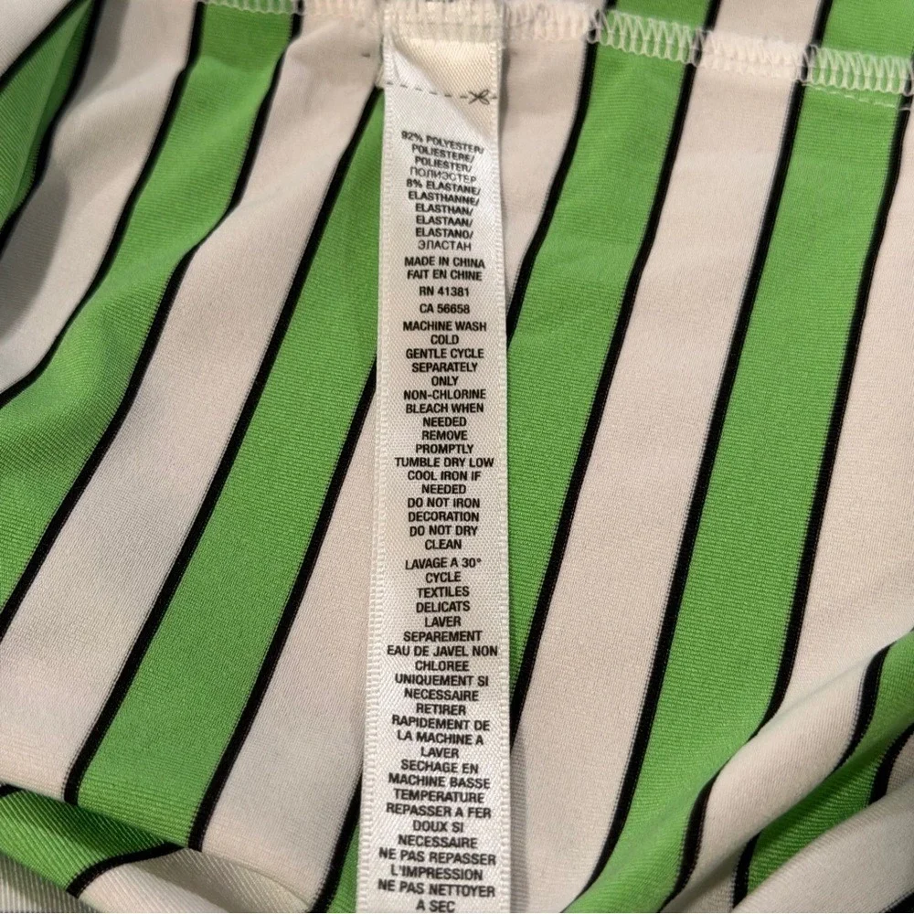RLX Ralph Lauren Golf Polo Shirt Men's XL‎ Green White Black Striped